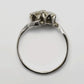 Art Deco 18ct White Gold Diamond Two Stone Twist Ring - Friar House