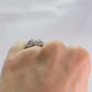 Art Deco 18ct White Gold Diamond Bombé Style Ring - Friar House