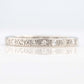 Art Deco 14ct White Gold Diamond Eternity Ring Size J 1/2 - Friar House