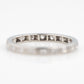 Art Deco 14ct White Gold Diamond Eternity Ring Size J 1/2 - Friar House