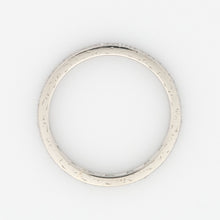 Art Deco 14ct White Gold Diamond Eternity Ring Size J 1/2 - Friar House