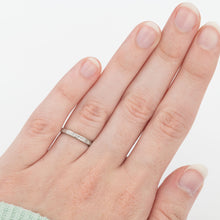 Art Deco 14ct White Gold Diamond Eternity Ring Size J 1/2 - Friar House