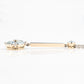 Art Deco 14ct Yellow Gold Aquamarine and Diamond Pendant - Friar House