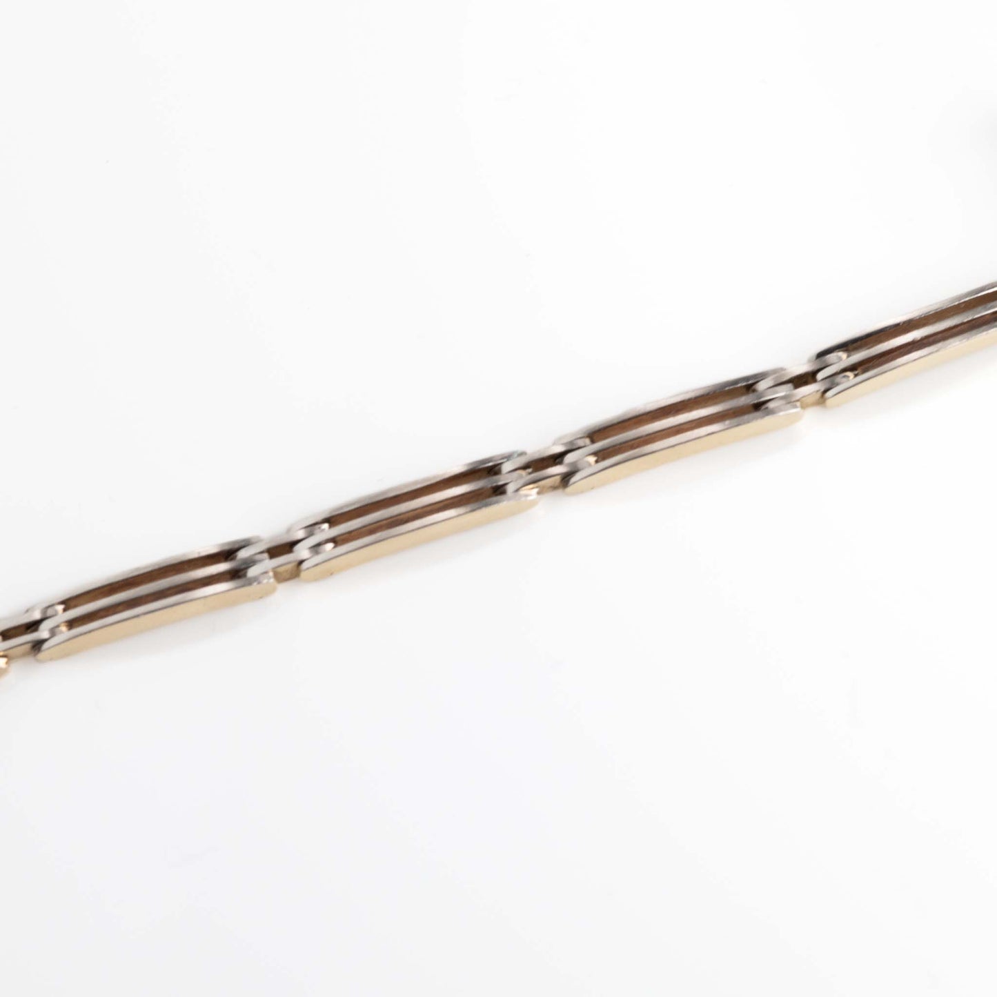 Art Deco 14ct Yellow Gold/Platinum Diamond Bracelet - Friar House