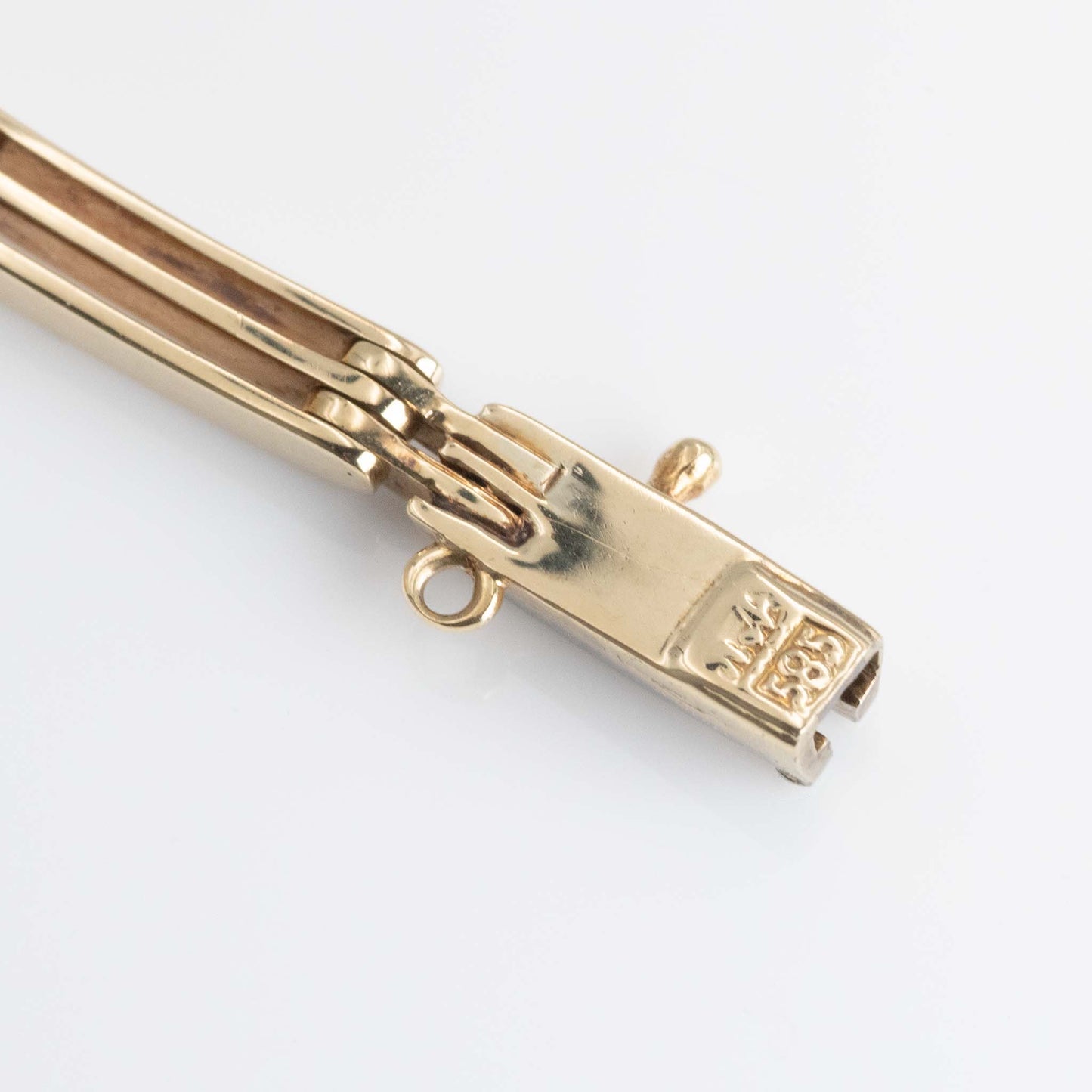 Art Deco 14ct Yellow Gold/Platinum Diamond Bracelet - Friar House