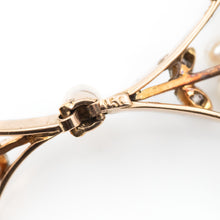 Art Deco 15ct Yellow Gold Pearl and Diamond Bracelet - Friar House