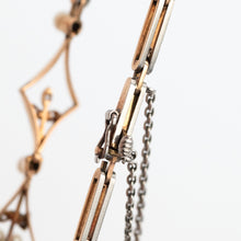 Art Deco 15ct Yellow Gold Pearl and Diamond Bracelet - Friar House