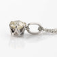 Art Deco 18ct White Gold .92 carat Diamond Pendant with Platinum Chain - Friar House