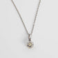 Art Deco 18ct White Gold .92 carat Diamond Pendant with Platinum Chain - Friar House