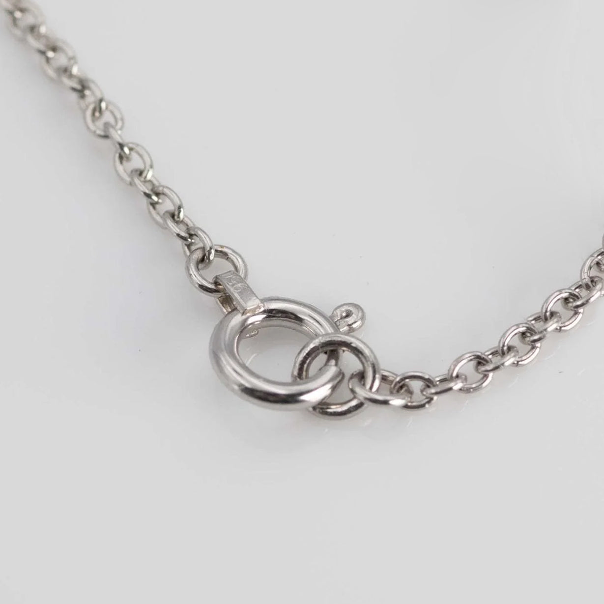 Art Deco 18ct White Gold .92 carat Diamond Pendant with Platinum Chain - Friar House