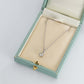 Art Deco 18ct White Gold .92 carat Diamond Pendant with Platinum Chain - Friar House