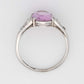 Art Deco 18ct White Gold 1.75 Carat Pink Topaz and Diamond Ring - Friar House Antique Jewellery
