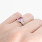 Art Deco 18ct White Gold 1.75 Carat Pink Topaz and Diamond Ring - Friar House Antique Jewellery