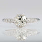 Art Deco 18ct White Gold 1 carat Diamond Solitaire Ring - Friar House