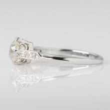 Art Deco 18ct White Gold 1 carat Diamond Solitaire Ring - Friar House