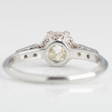Art Deco 18ct White Gold 1 carat Diamond Solitaire Ring - Friar House
