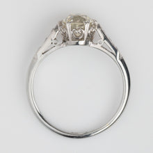 Art Deco 18ct White Gold 1 carat Diamond Solitaire Ring - Friar House