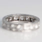 Art Deco 18ct White Gold 2.5 Carat Diamond Eternity Ring Size J - Friar House