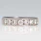 Art Deco 18ct White Gold 2.5 Carat Diamond Eternity Ring Size J - Friar House