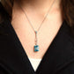 Art Deco 18ct White Gold 4.25 carat Aquamarine and Diamond Pendant - Friar House