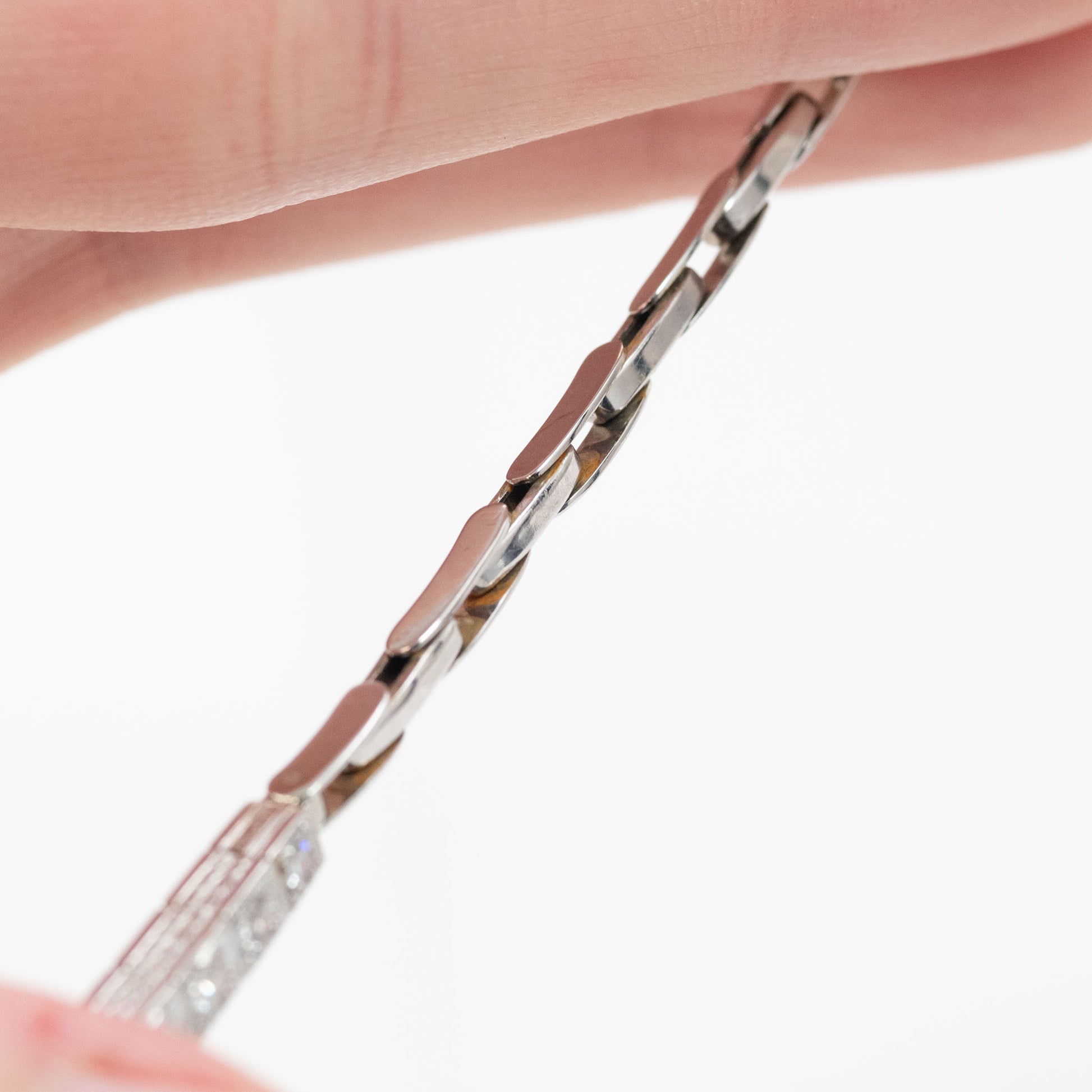 Art Deco 18ct White Gold Diamond Bracelet - Friar House