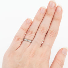 Art Deco 18ct White Gold Diamond Eternity Ring Size J 1/2 - Friar House