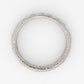 Art Deco 18ct White Gold Diamond Eternity Ring Size O 1/2 - Friar House