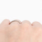 Art Deco 18ct White Gold Diamond Eternity Ring Size O 1/2 - Friar House