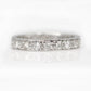 Art Deco 18ct White Gold Diamond Eternity Ring, size J 1/2 - Friar House