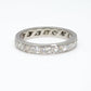 Art Deco 18ct White Gold Diamond Eternity Ring, size J 1/2 - Friar House