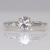 Art Deco 18ct White Gold Diamond Solitaire Ring