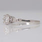 Art Deco 18ct White Gold Diamond Solitaire Ring - Friar House