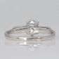 Art Deco 18ct White Gold Diamond Solitaire Ring - Friar House