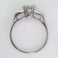 Art Deco 18ct White Gold Diamond Solitaire Ring - Friar House