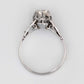 Art Deco 18ct White Gold Diamond Solitaire Ring - Friar House