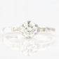 Art Deco 18ct White Gold Diamond Solitaire Ring - Friar House