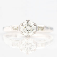 Art Deco 18ct White Gold Diamond Solitaire Ring - Friar House