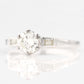Art Deco 18ct White Gold Diamond Solitaire Ring - Friar House