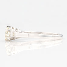 Art Deco 18ct White Gold Diamond Solitaire Ring - Friar House