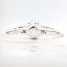 Art Deco 18ct White Gold Diamond Solitaire Ring - Friar House