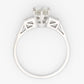 Art Deco 18ct White Gold Diamond Solitaire Ring - Friar House
