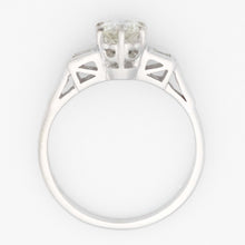 Art Deco 18ct White Gold Diamond Solitaire Ring - Friar House