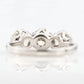 Art Deco 18ct White Gold Diamond Three Stone Ring - Friar House