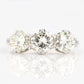 Art Deco 18ct White Gold Diamond Three Stone Ring - Friar House