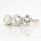 Art Deco 18ct White Gold Diamond Three Stone Ring - Friar House