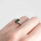 Art Deco 18ct White Gold Green Tourmaline Ring - Friar House