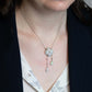 Art Deco 18ct White Gold Opal and Diamond Pendant - Friar House