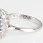 Art Deco 18ct White Gold Sapphire and Diamond Cluster Ring - Friar House