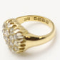 Art Deco 18ct Yellow Gold 1.25 Carat Diamond Cluster Ring - Friar House