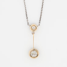 Art Deco 18ct Yellow Gold And Platinum Diamond Pendant - Friar House